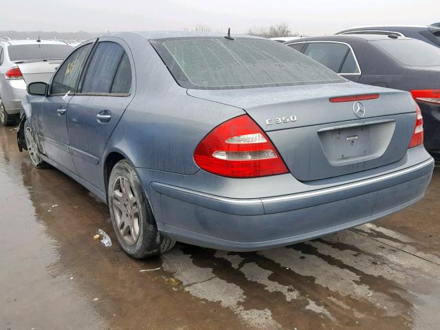 WDBUF56J06A785392 - 2006 MERCEDES-BENZ E 350 BLUE photo 3