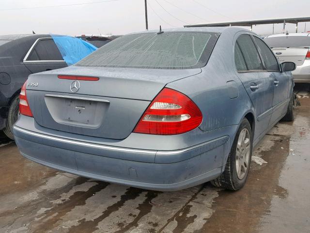 WDBUF56J06A785392 - 2006 MERCEDES-BENZ E 350 BLUE photo 4