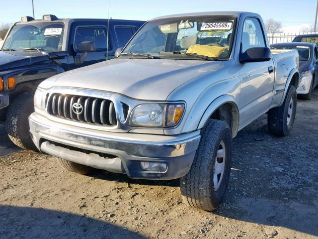 5TENM92N12Z091371 - 2002 TOYOTA TACOMA PRE SILVER photo 2