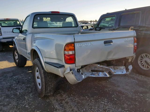 5TENM92N12Z091371 - 2002 TOYOTA TACOMA PRE SILVER photo 3