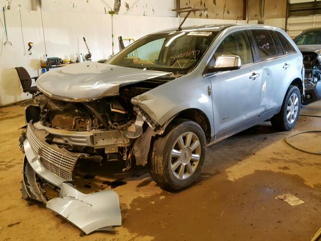 2LMDU88C98BJ40397 - 2008 LINCOLN MKX BLUE photo 2