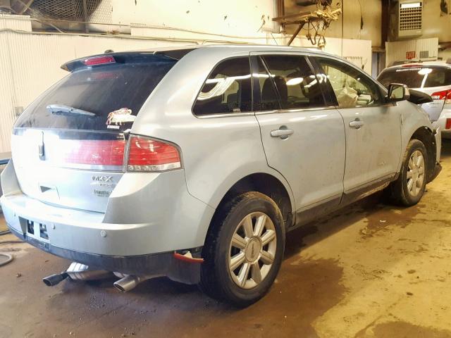 2LMDU88C98BJ40397 - 2008 LINCOLN MKX BLUE photo 4