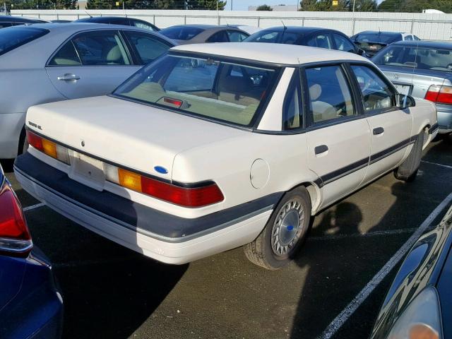 2FAPP36X4MB172641 - 1991 FORD TEMPO GL BEIGE photo 4