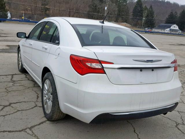 1C3CCBAB1CN208593 - 2012 CHRYSLER 200 LX WHITE photo 3