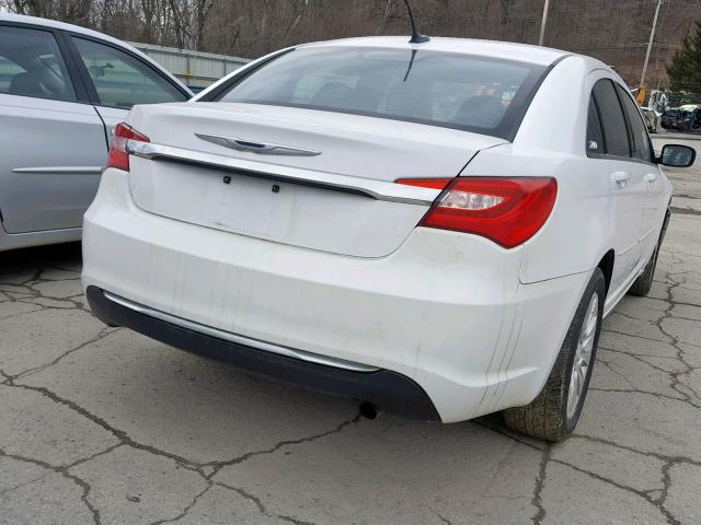 1C3CCBAB1CN208593 - 2012 CHRYSLER 200 LX WHITE photo 4