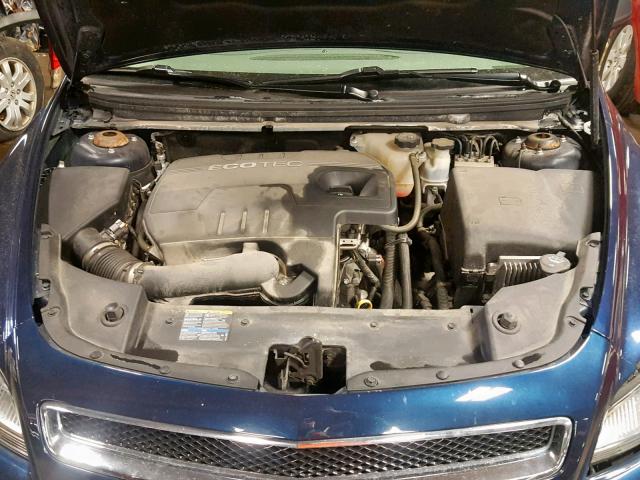 1G1ZB5EBXA4127169 - 2010 CHEVROLET MALIBU LS BLUE photo 7