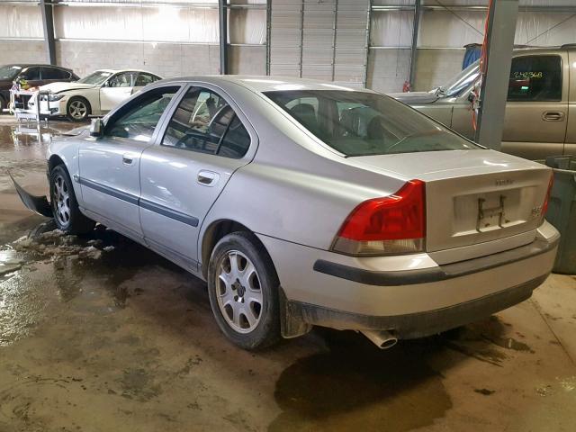 YV1RS58D012040231 - 2001 VOLVO S60 2.4T SILVER photo 3