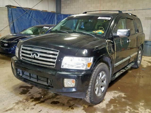 5N3AA08C46N811315 - 2006 INFINITI QX56 BLACK photo 2