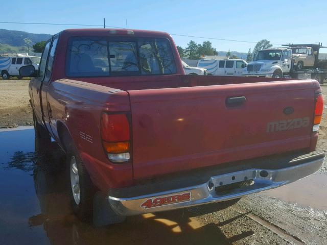 4F4CR16A3TTM48560 - 1996 MAZDA B2300 CAB RED photo 3