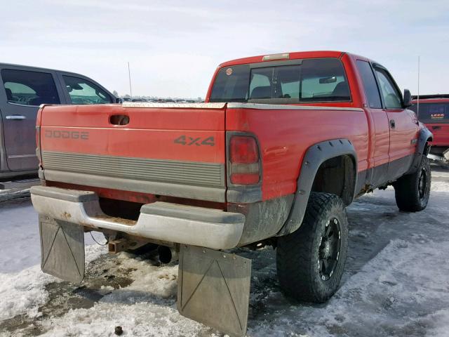 1B7KF2366YJ185146 - 2000 DODGE RAM 2500 RED photo 4