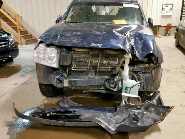 1J4GR48K25C545912 - 2005 JEEP GRAND CHER BLUE photo 9