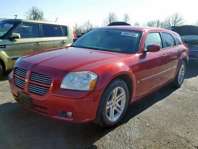 2D4FV47V76H144026 - 2006 DODGE MAGNUM SXT RED photo 2