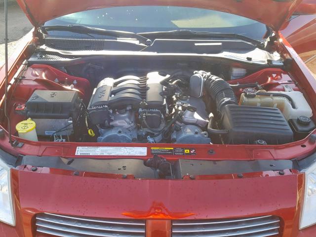 2D4FV47V76H144026 - 2006 DODGE MAGNUM SXT RED photo 7