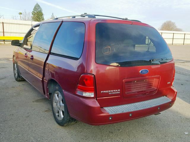 2FMDA52235BA33005 - 2005 FORD FREESTAR S RED photo 3