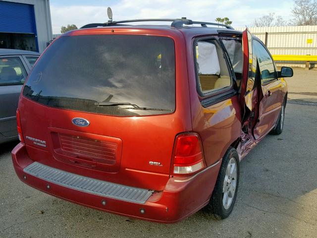 2FMDA52235BA33005 - 2005 FORD FREESTAR S RED photo 4