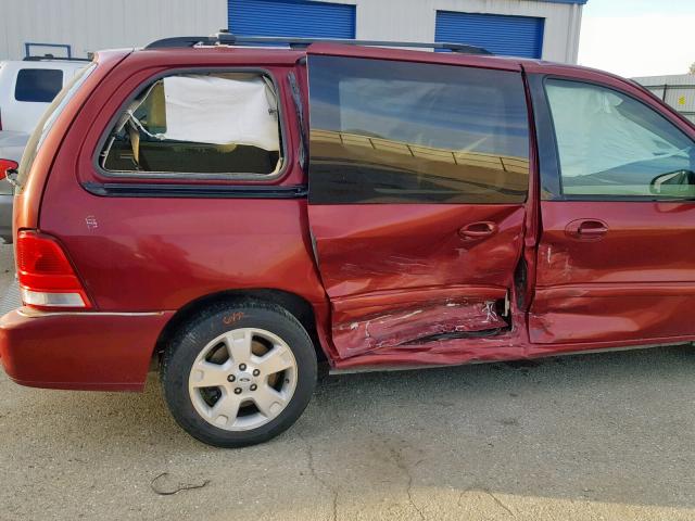 2FMDA52235BA33005 - 2005 FORD FREESTAR S RED photo 9