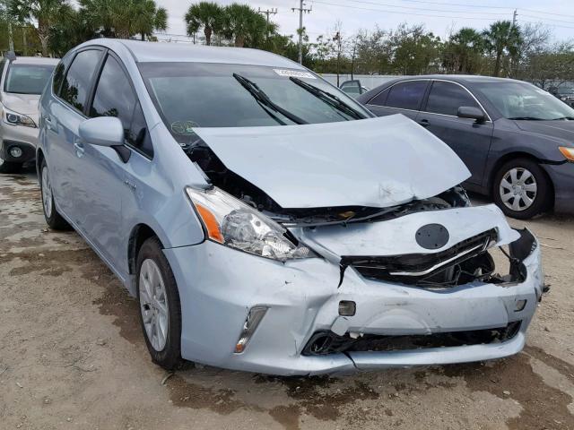 JTDZN3EU6C3141292 - 2012 TOYOTA PRIUS V BLUE photo 1