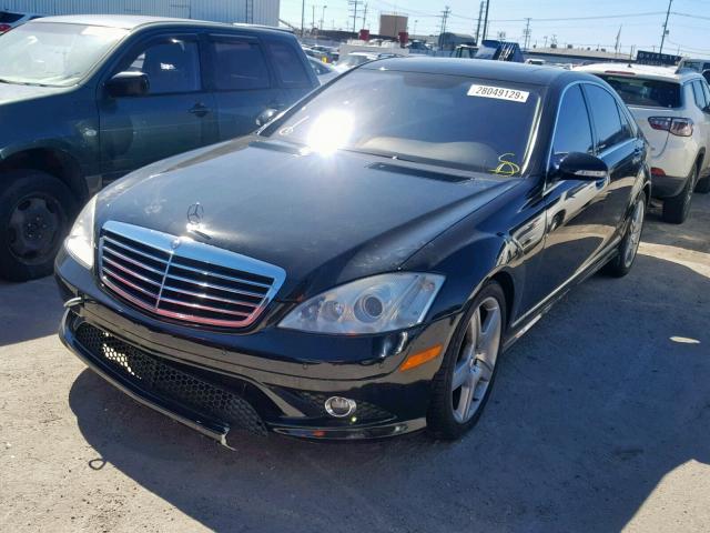 WDDNG71X27A098707 - 2007 MERCEDES-BENZ S 550 BLACK photo 2