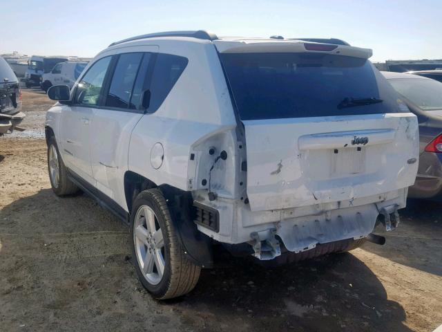 1C4NJCEA9ED913944 - 2014 JEEP COMPASS LA WHITE photo 3