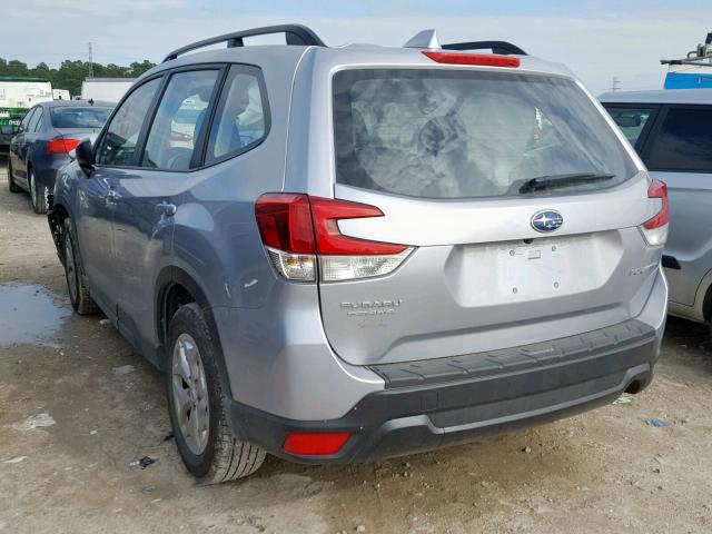 JF2SKACC7KH443878 - 2019 SUBARU FORESTER SILVER photo 3