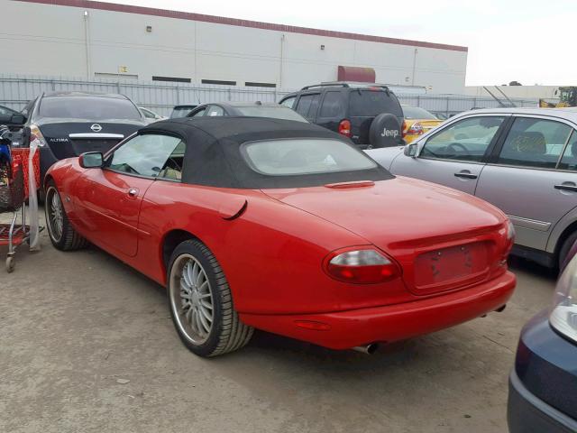 SAJJA42C6YNA02709 - 2000 JAGUAR XK8 RED photo 3