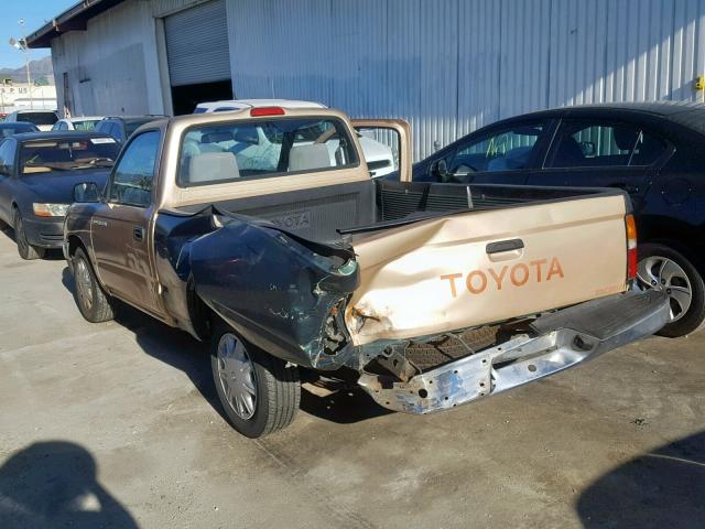 4TANL42NXTZ188664 - 1996 TOYOTA TACOMA TAN photo 3