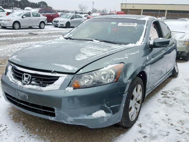 1HGCP26879A062571 - 2009 HONDA ACCORD EXL GREEN photo 2