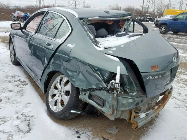 1HGCP26879A062571 - 2009 HONDA ACCORD EXL GREEN photo 3