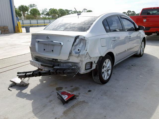 3N1AB6AP5AL661866 - 2010 NISSAN SENTRA 2.0 SILVER photo 4