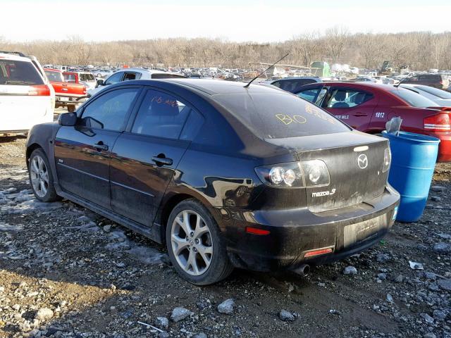 JM1BK323581775539 - 2008 MAZDA 3 S BLACK photo 3