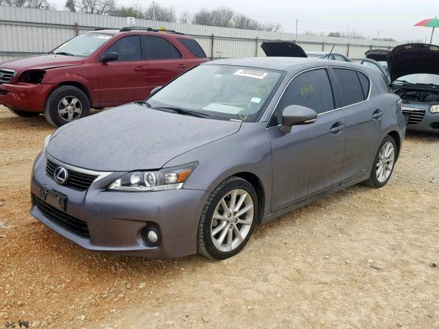 JTHKD5BH0C2085569 - 2012 LEXUS CT 200 SILVER photo 2