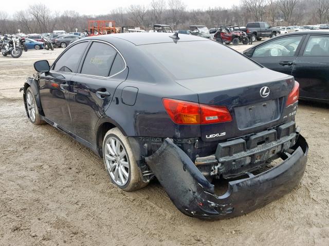 JTHCK262482025929 - 2008 LEXUS IS 250 BLACK photo 3