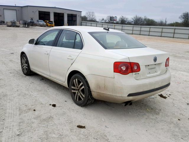 3VWDF71K66M631508 - 2006 VOLKSWAGEN JETTA 2.5L WHITE photo 3