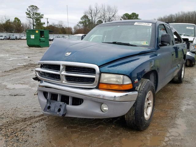 1B7GL22X0XS193759 - 1999 DODGE DAKOTA BLUE photo 2