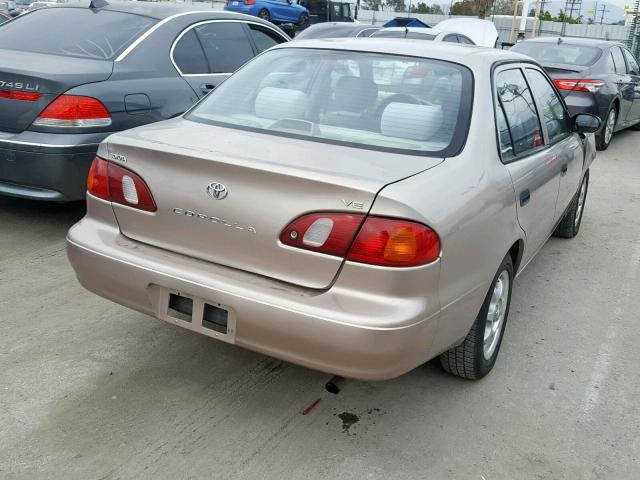 1NXBR12E3YZ390136 - 2000 TOYOTA COROLLA VE TAN photo 4