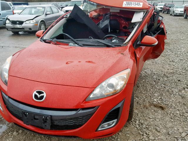 JM1BL1S55A1230451 - 2010 MAZDA 3 S RED photo 7