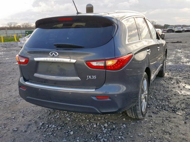 5N1AL0MN1DC343790 - 2013 INFINITI JX35 GRAY photo 4