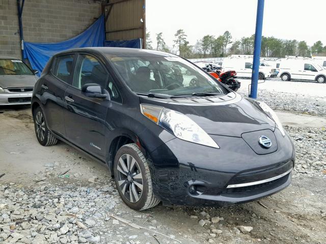 1N4AZ0CPXFC313962 - 2015 NISSAN LEAF S BLACK photo 1