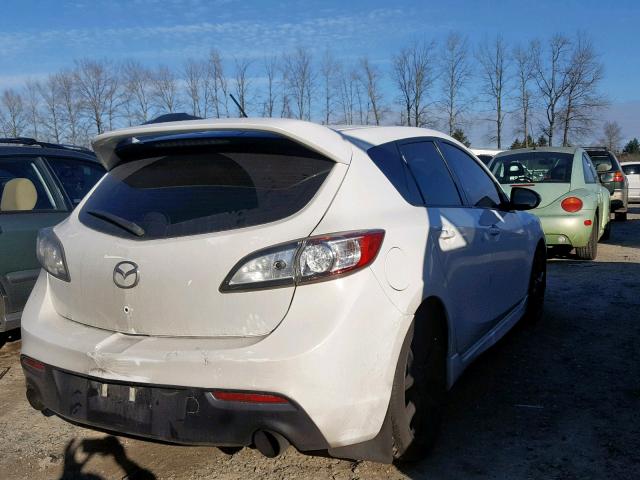 JM1BL1L45D1731284 - 2013 MAZDA SPEED 3 WHITE photo 4