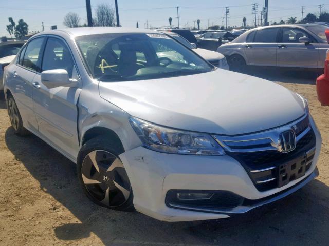 JHMCR5F79EC000555 - 2014 HONDA ACCORD PLU WHITE photo 1