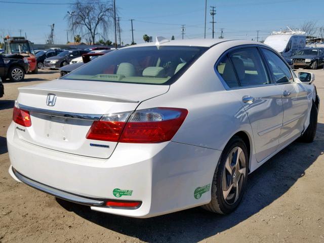 JHMCR5F79EC000555 - 2014 HONDA ACCORD PLU WHITE photo 4