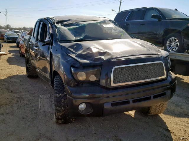 5TFDV58128X055405 - 2008 TOYOTA TUNDRA CRE BLACK photo 1