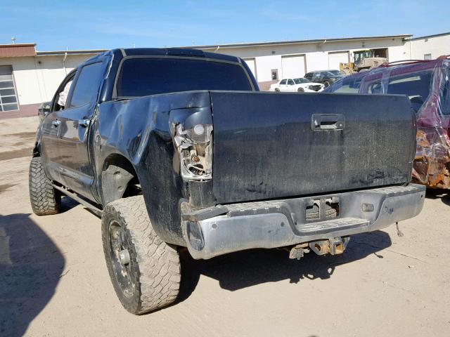 5TFDV58128X055405 - 2008 TOYOTA TUNDRA CRE BLACK photo 3