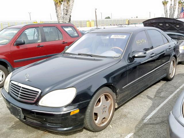 WDBNG73J71A216906 - 2001 MERCEDES-BENZ S 55 AMG BLACK photo 2