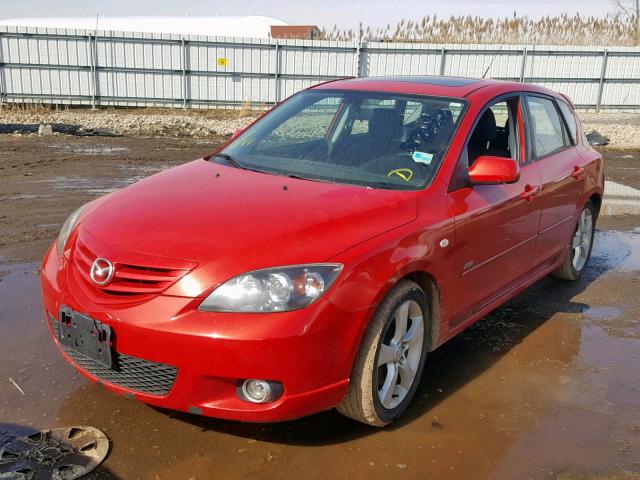 JM1BK143441164347 - 2004 MAZDA MAZDA3 RED photo 2