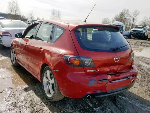 JM1BK143441164347 - 2004 MAZDA MAZDA3 RED photo 3