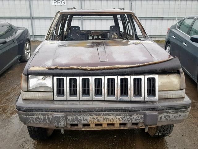 1J4GZ58S5PC543435 - 1993 JEEP GRAND CHER BURN photo 10