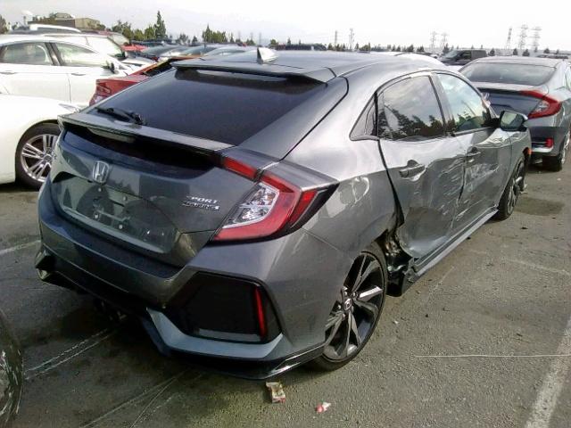 SHHFK7H90JU421864 - 2018 HONDA CIVIC SPOR GRAY photo 4