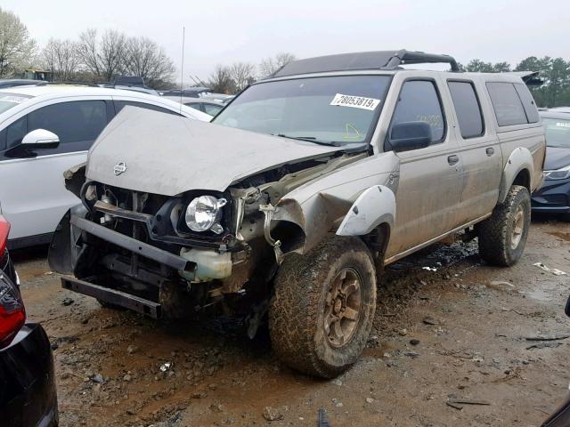 1N6ED27TX1C315469 - 2001 NISSAN FRONTIER C GOLD photo 2