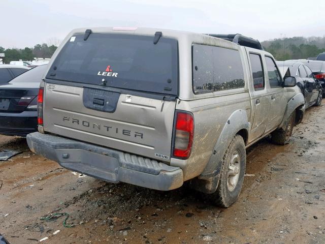 1N6ED27TX1C315469 - 2001 NISSAN FRONTIER C GOLD photo 4